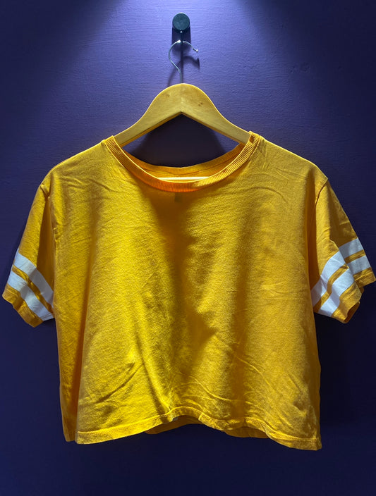 Yellow Sporty Stripe Tee