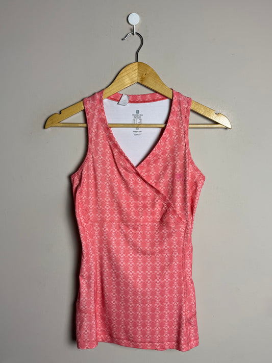 Pink Wrap Sleeveless Top