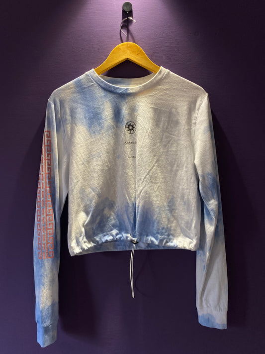 Medium Blue Tie-Dye Long Sleeve Tee