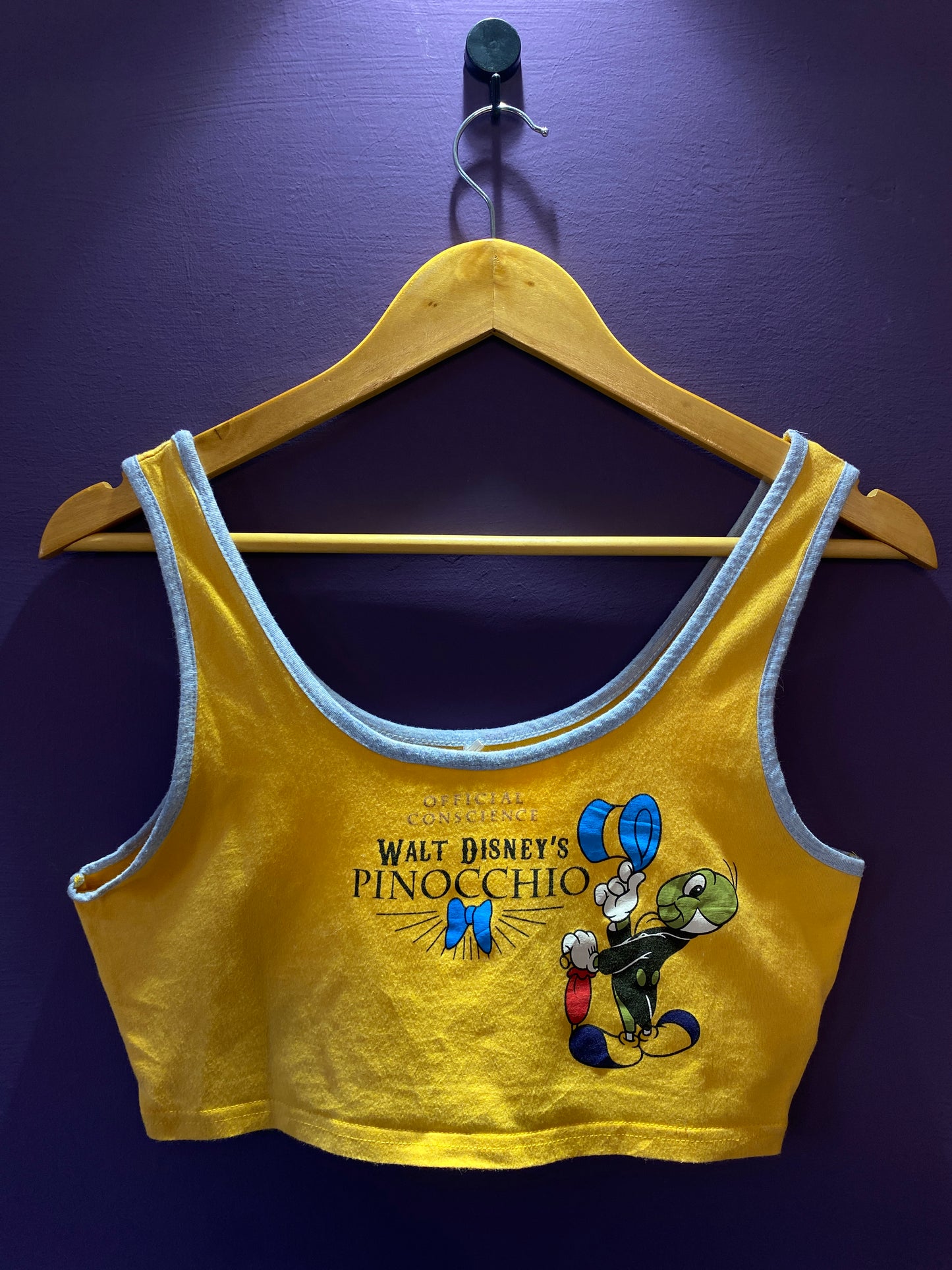 Yellow crop tank top-5