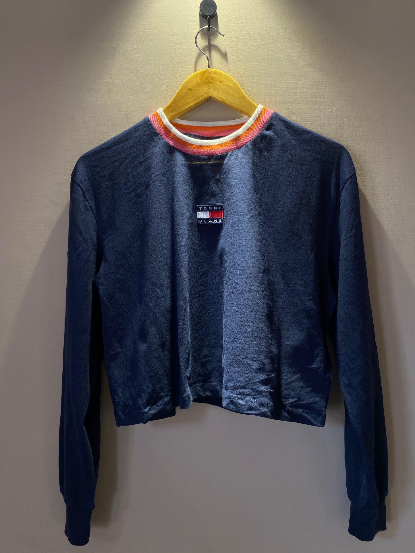 Tommy Jeans Navy Long Sleeve Tee