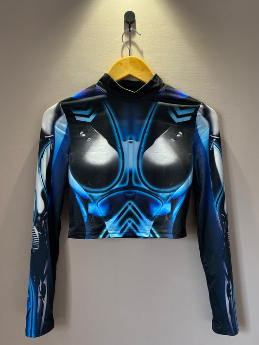 blue-cyberpunk-print-crop-top