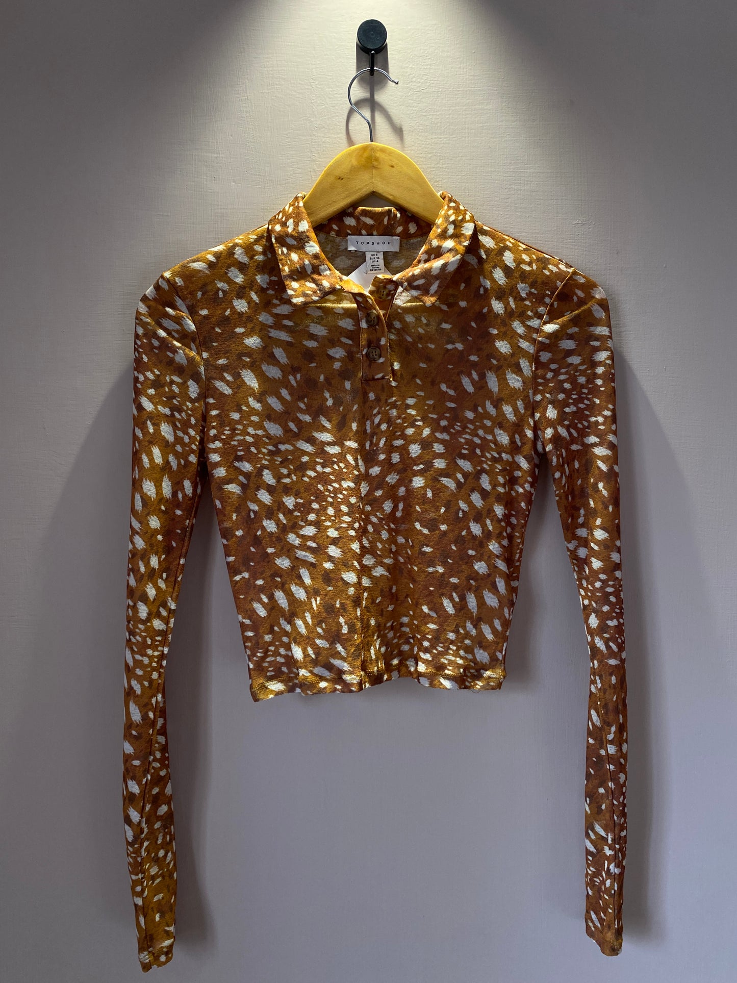 brown-animal-print-collar-top-52