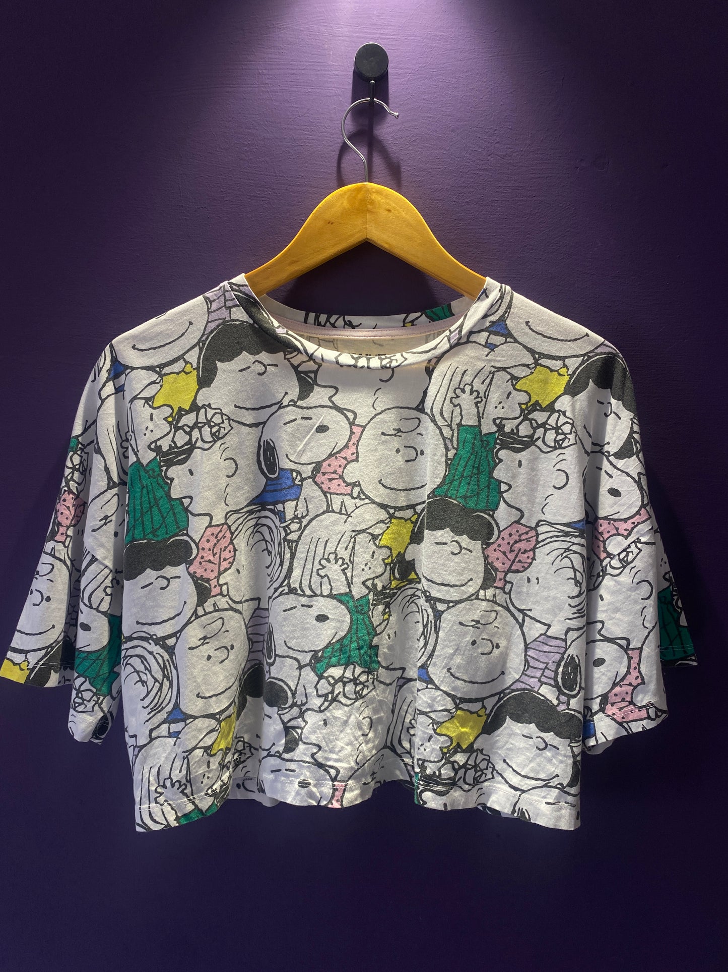 peanuts-all-over-print-crop-top