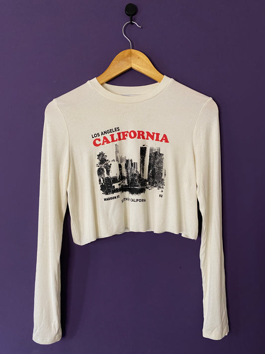 california-los-angeles-graphic-crop-top