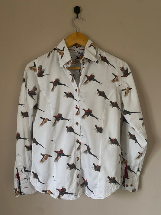 pheasant-print-button-up
