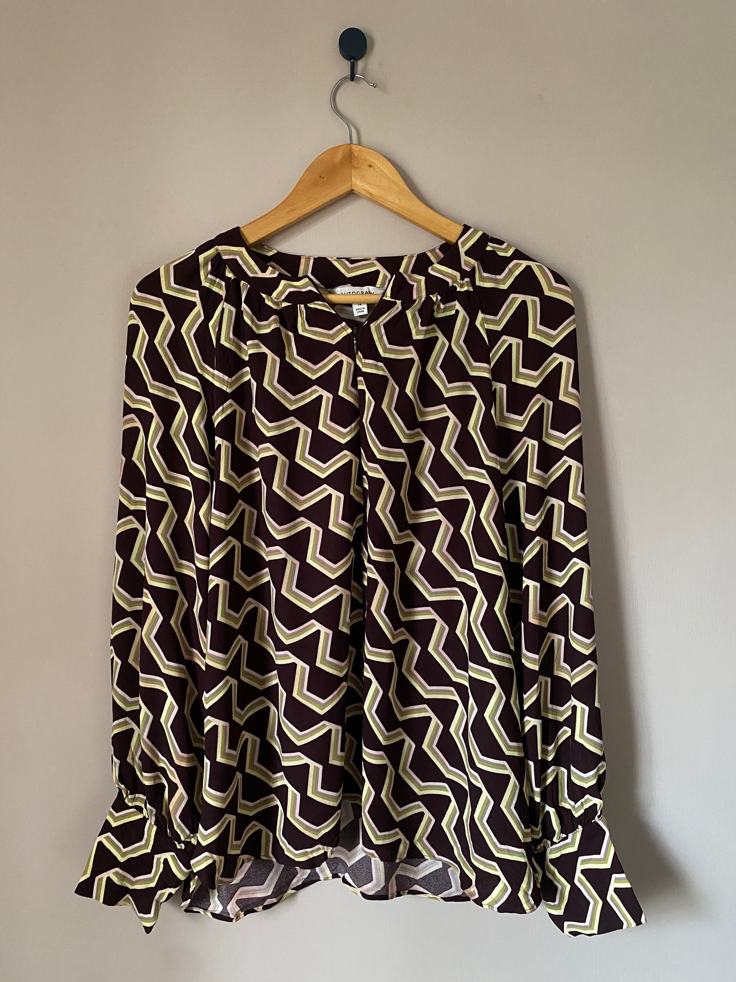 Black Blouse with Lace Sleeves