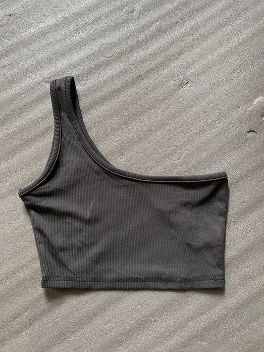 Title: One Shoulder Crop Top-2