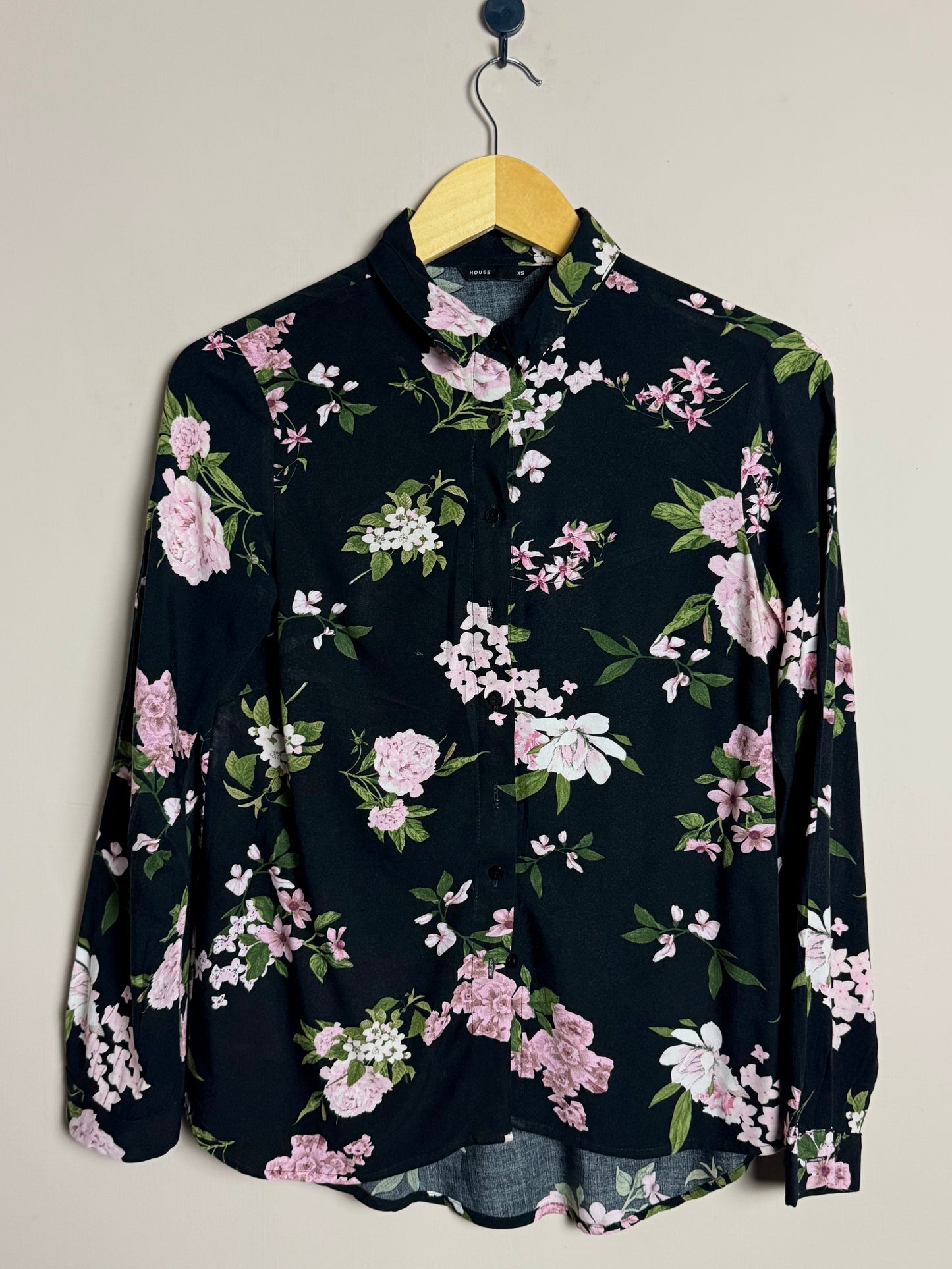 Black Floral Shirt