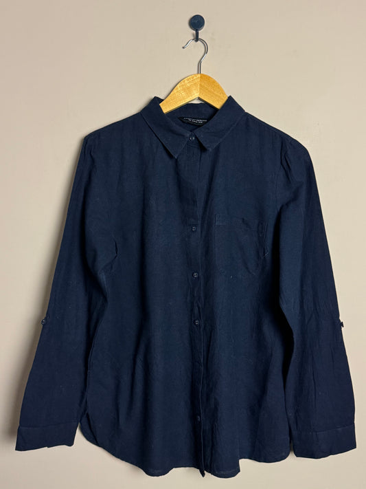 Plain Navy Blue Shirt