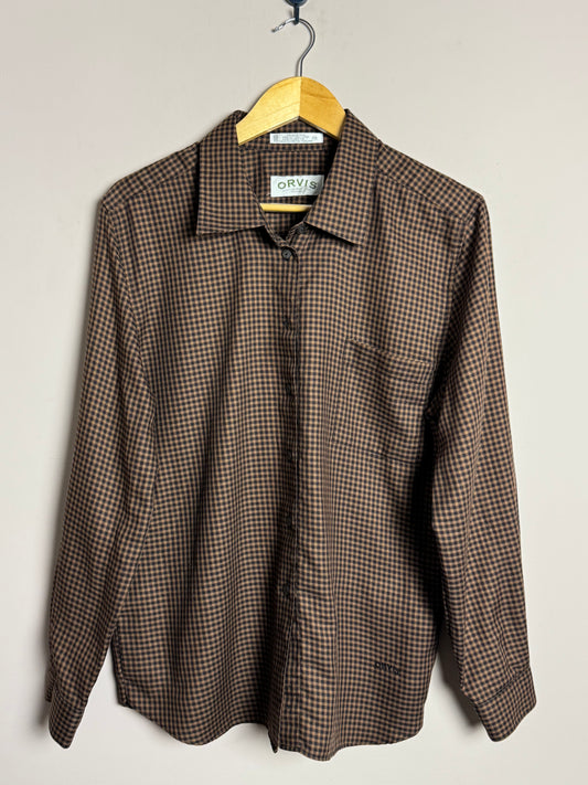 Brown Checkered Shirt