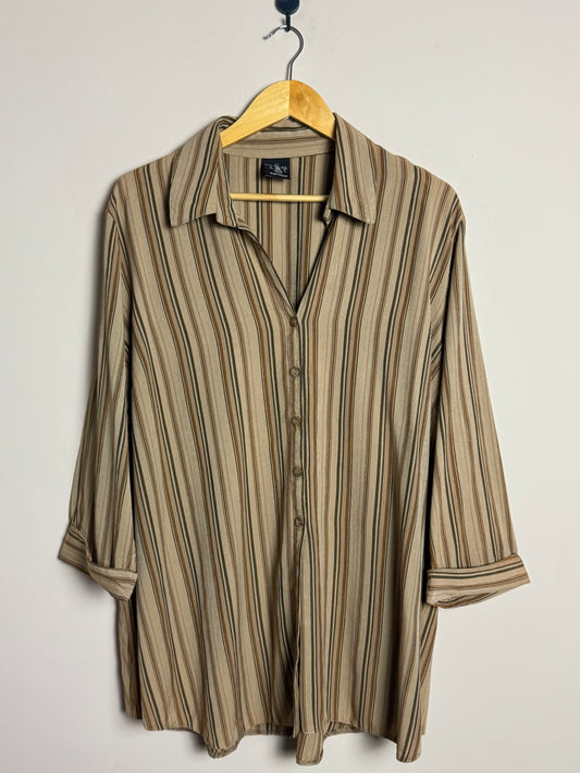 Brown Striped Shirt