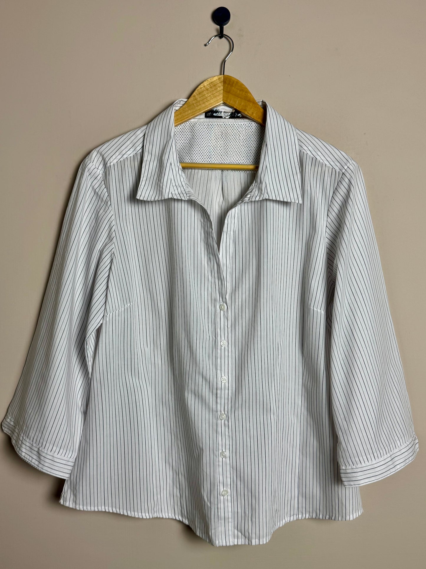 White Striped Button Shirt