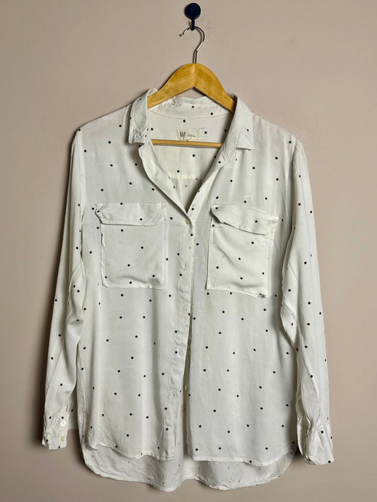 White Star Print Shirt