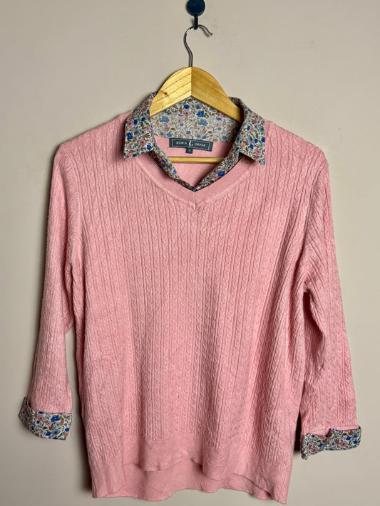 pink-cable-knit-v-neck-sweater-3