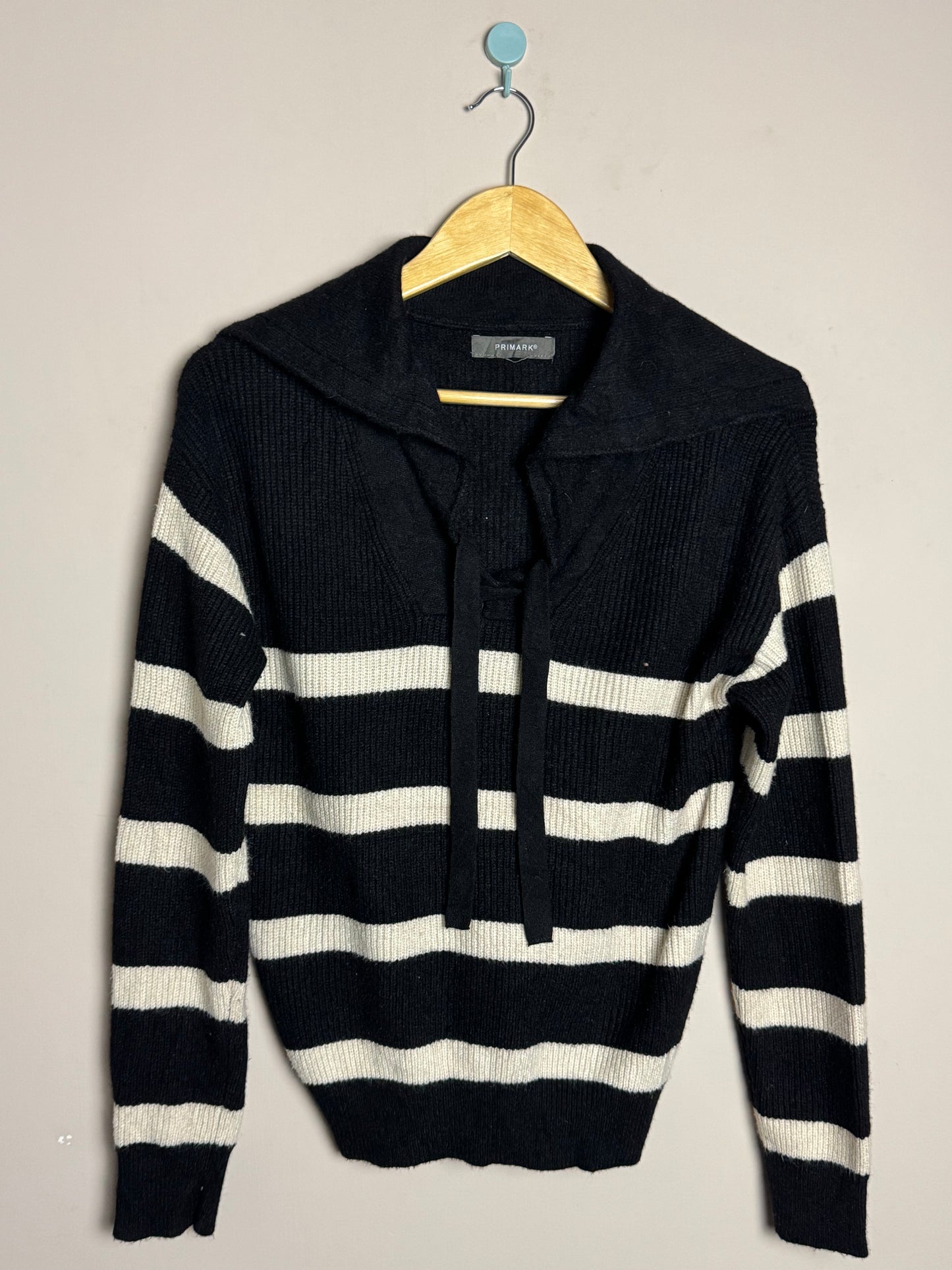 Black & White Stripe Sailor Sweater