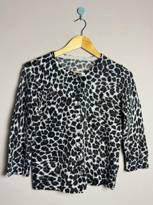 Leopard Print Button Sweater