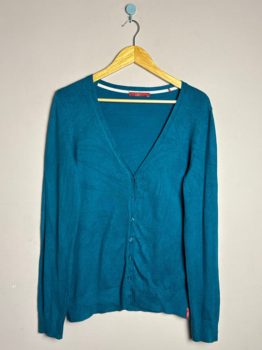 Teal Button Down Sweater
