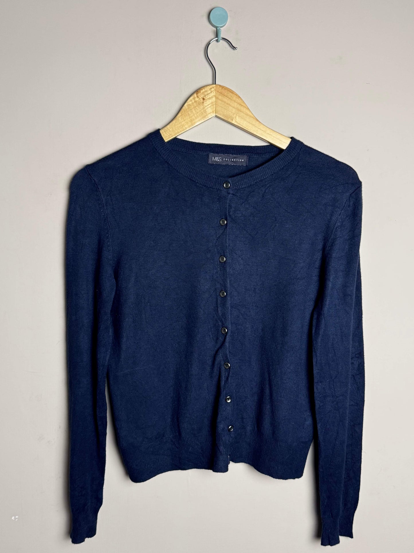 Navy Button Down Sweater