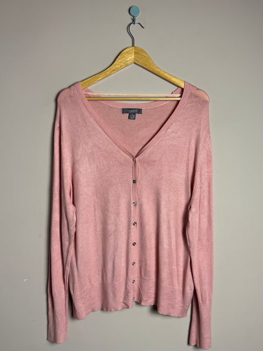 Pink Button Sweater