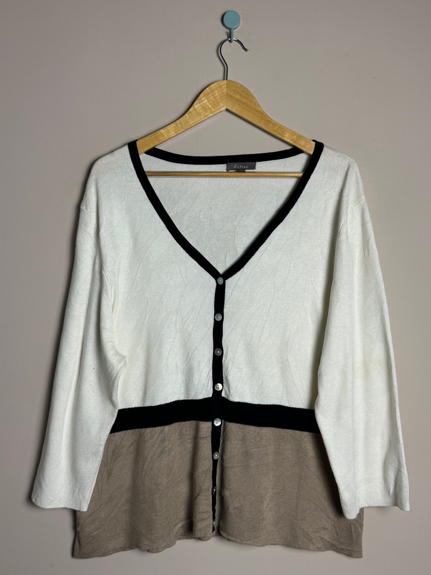 Colorblock Button Sweater