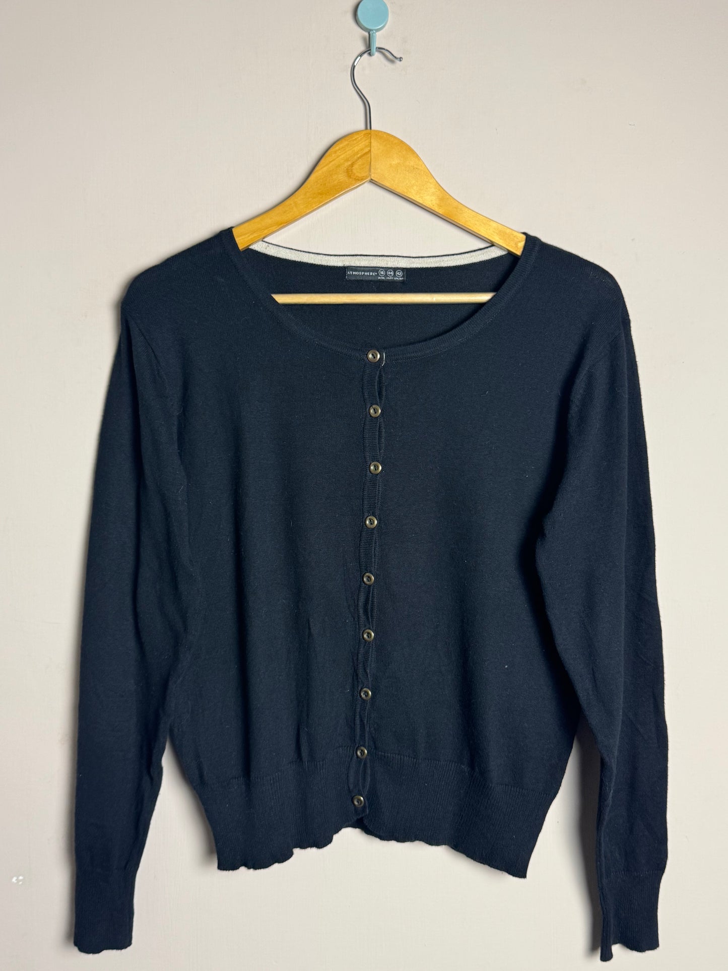 Black Button Sweater