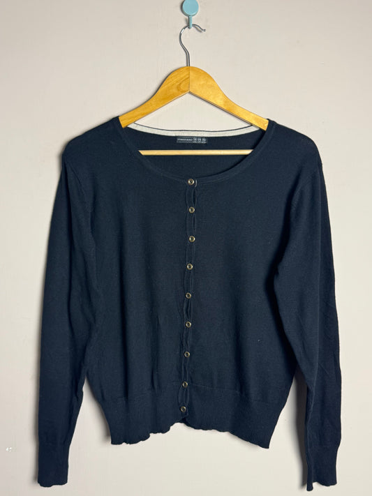 Black Button Sweater