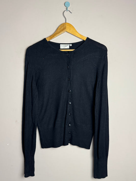 Black Button Sweater