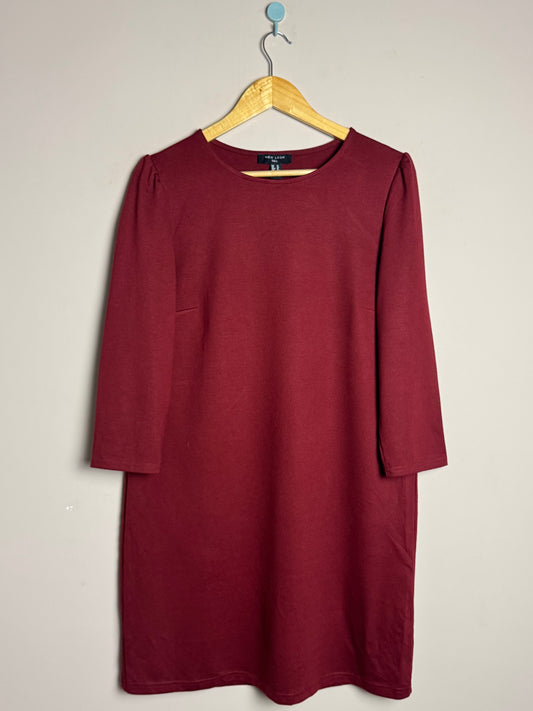 Maroon Classic Cotton Frock