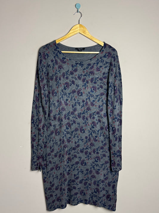 Grey Paisley Frock