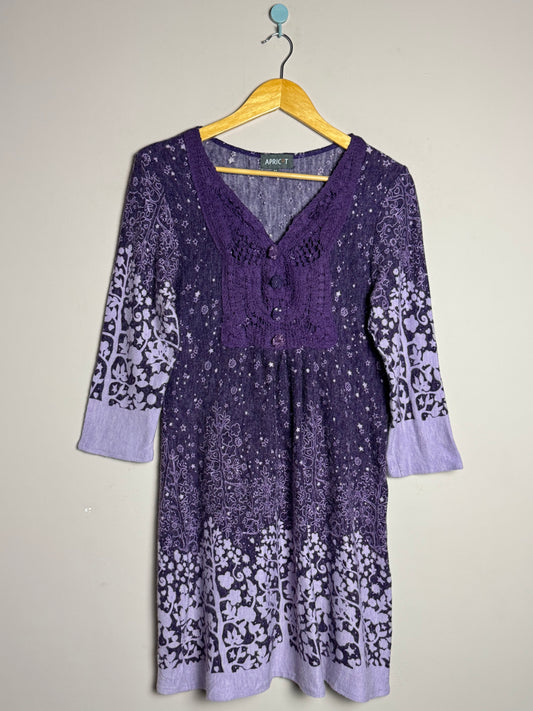 Purple Floral Frock