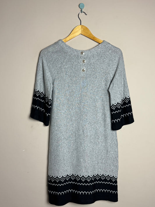 Grey Tribal Border Frock