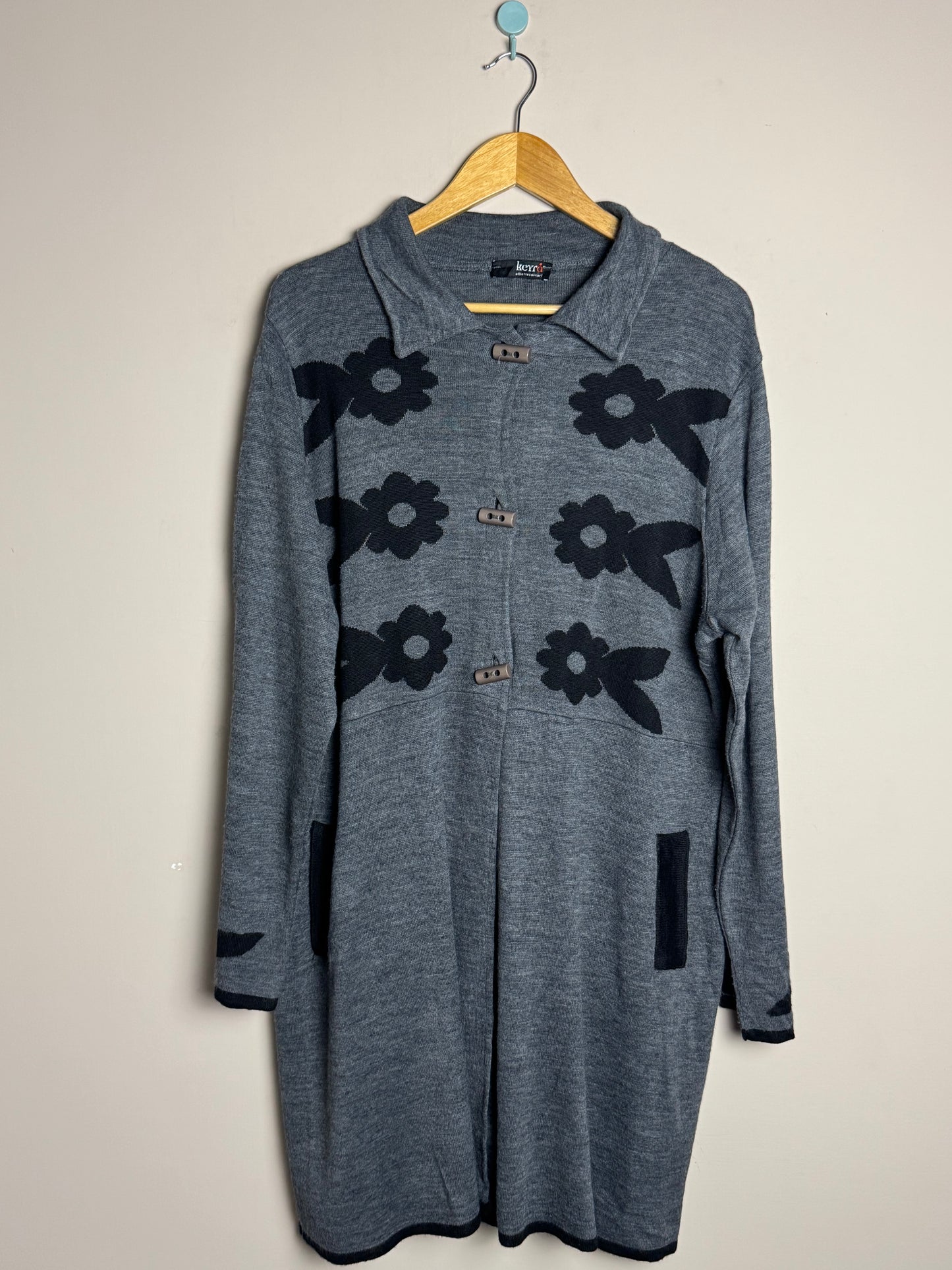 Grey Floral Frock