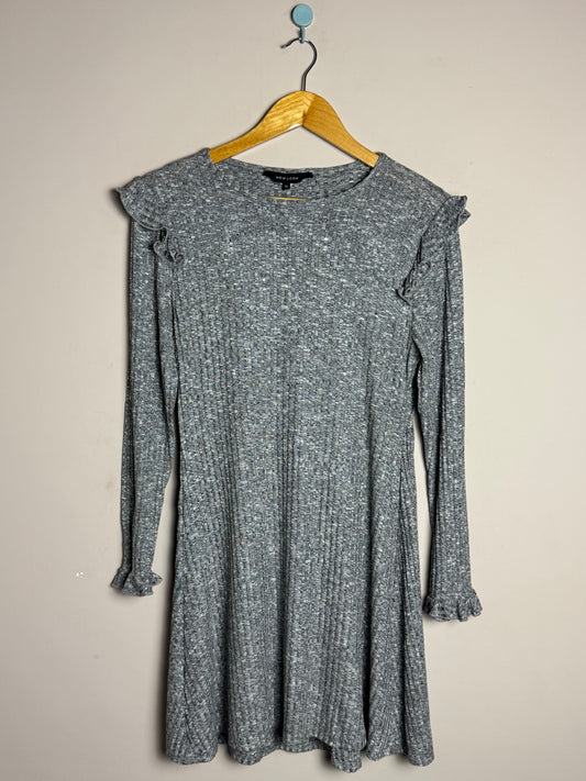 Grey Ruffle Frock