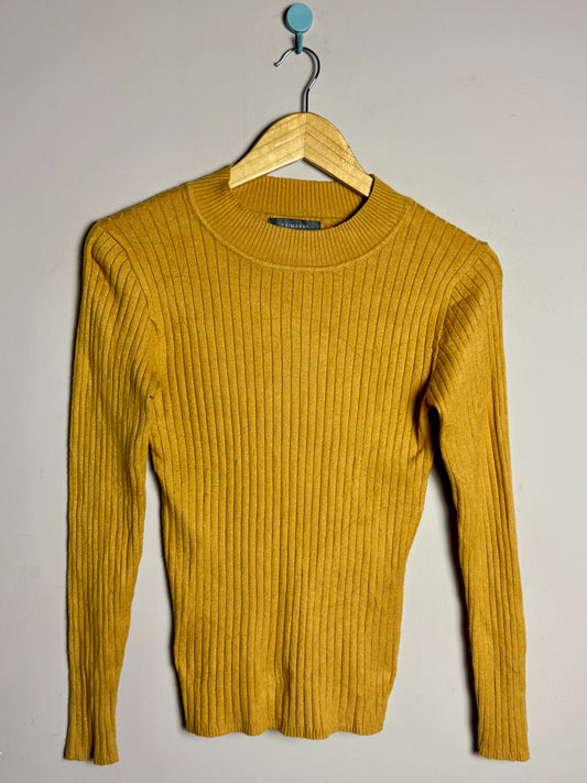 Mustard Ribbed Sweater