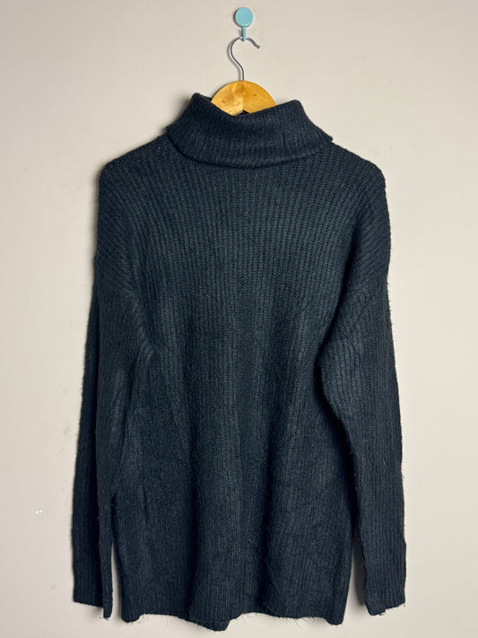 Dark Grey Turtleneck Sweater