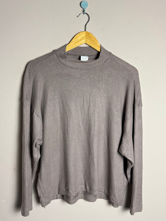 Grey High Neck Sweater