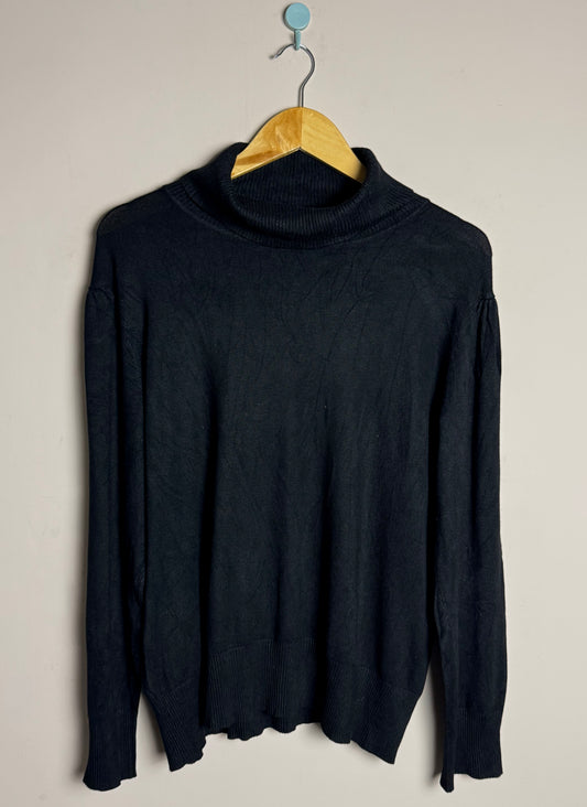 Black High Neck Sweater