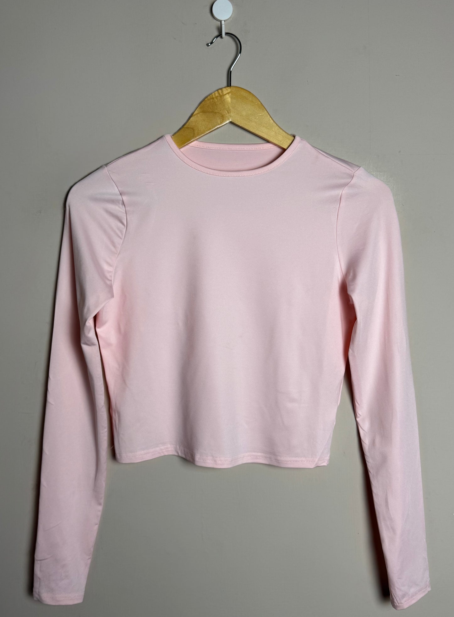 Light Pink Long Sleeve Active Top