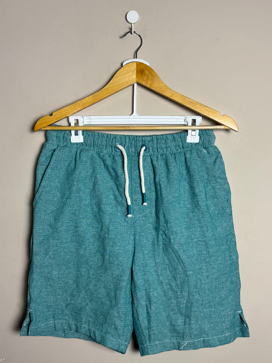 Teal Drawstring Casual Shorts