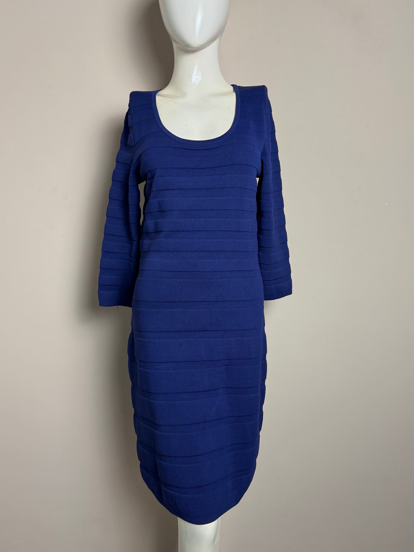 Royal Blue Banded Bodycon Dress