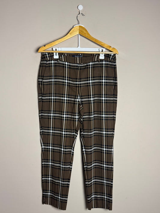 Medium Brown Checkered Pants