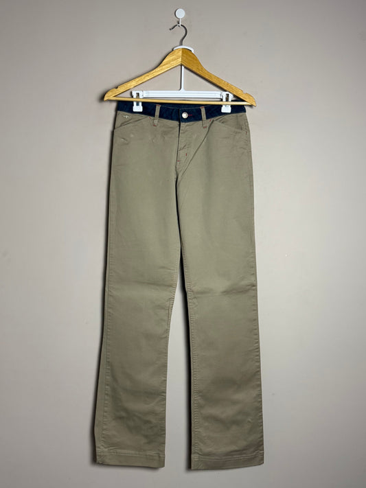 Medium Khaki Straight Fit Pants