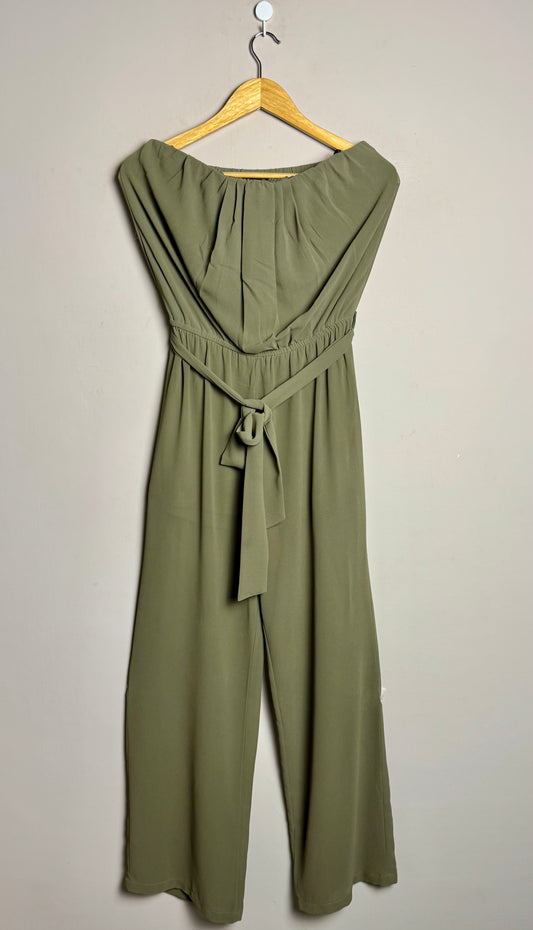 Olive Belted Jumpsuit