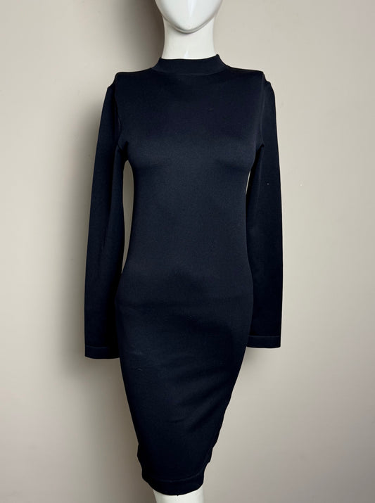 Black High Neck Dress