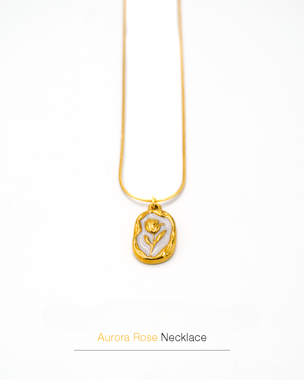 Golden Rose Necklace
