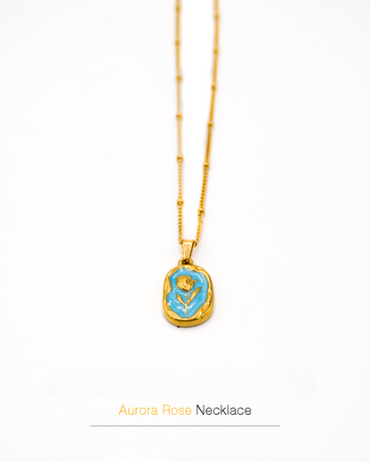 Golden Rose Necklace