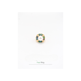 Big Pearl Silver Bangle