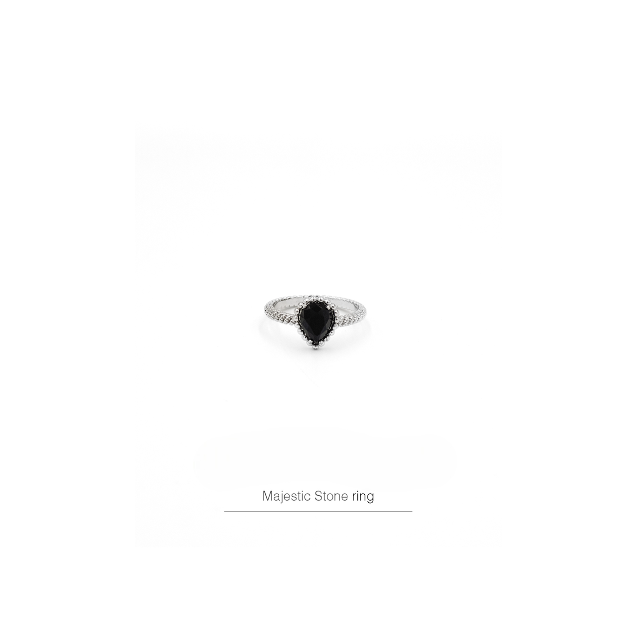 Majestic Black Stone Ring