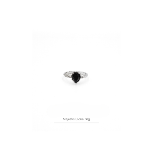 Majestic Black Stone Ring